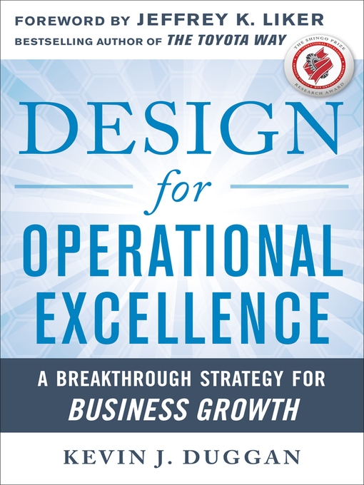 Cover image for Design for Operational Excellence